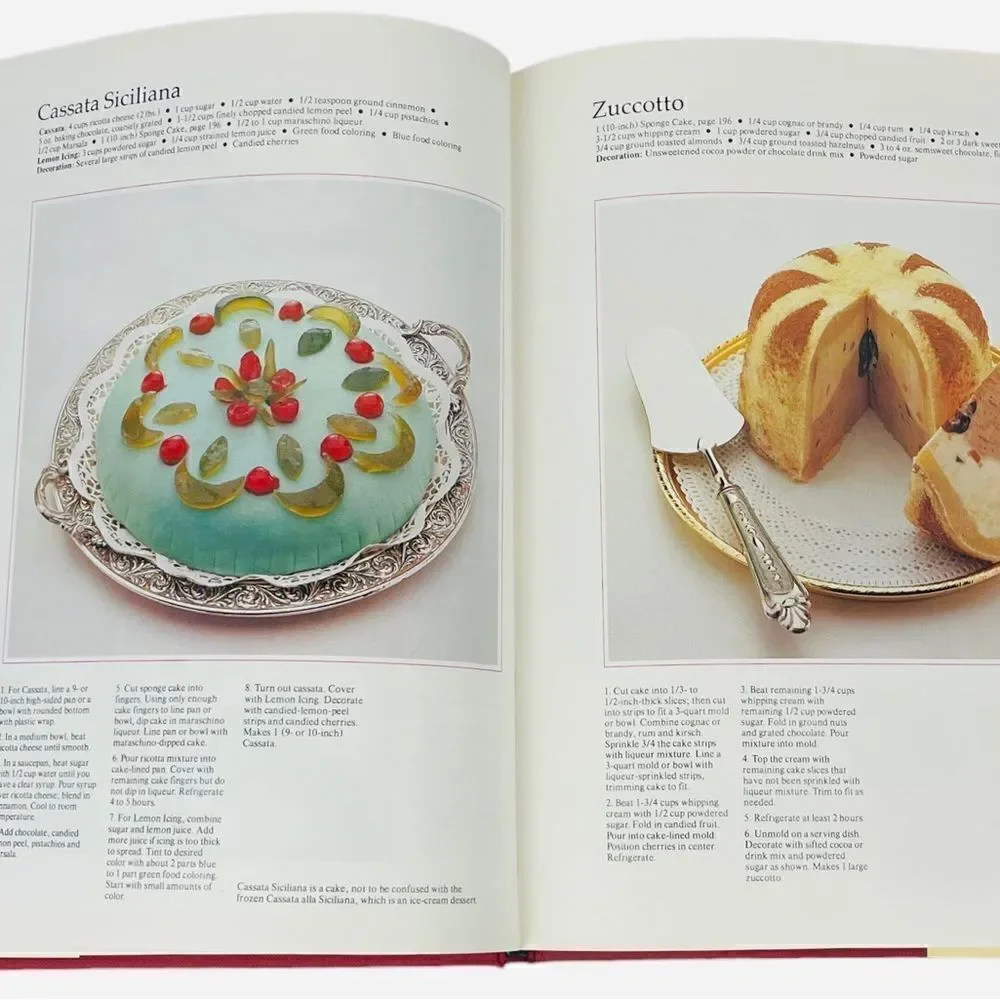 Vintage 1984 Elegant Desserts HP Books Italy Recipes Cakes Beautiful Photos!